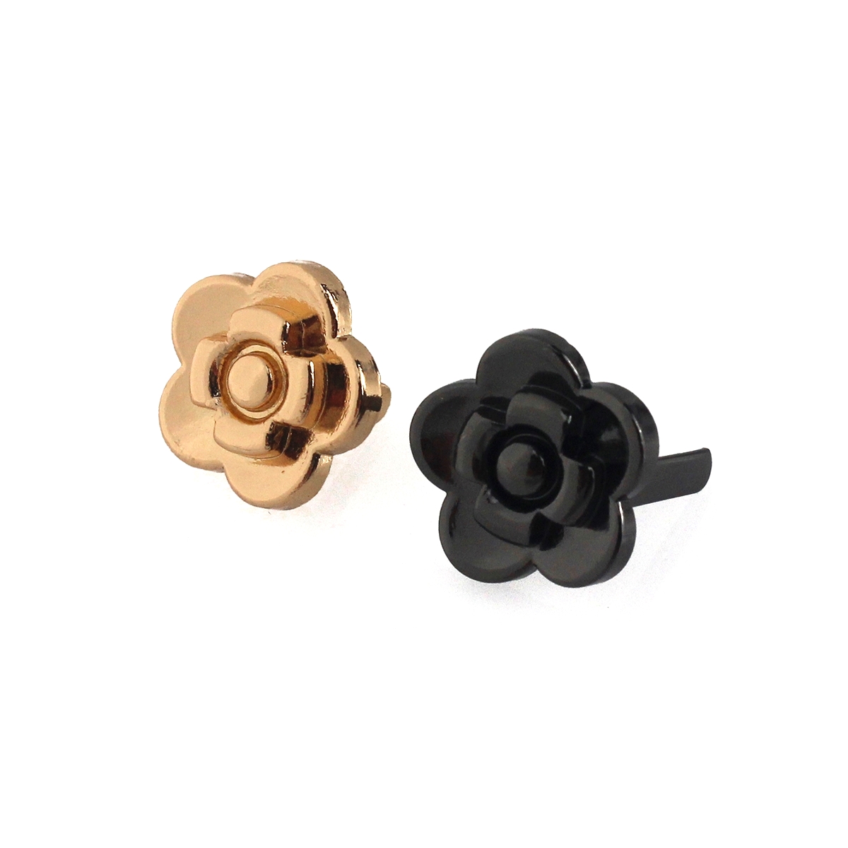 Leatherwork Flowers - 금속 장미 꽃 모양 버클 패션