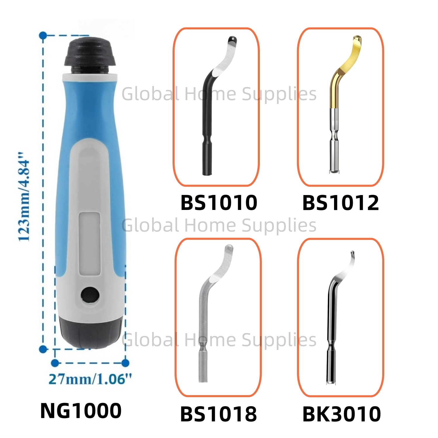 Swivel Knife Tool - 핸드 디버링 툴 키트 (4개 360도