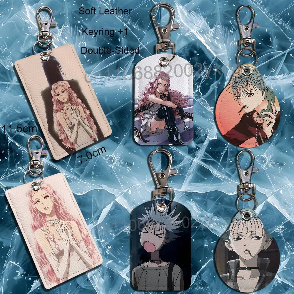 Leatherwork Keychain - 레이라 세리자와 오카자키 신이치 NANA 홀더