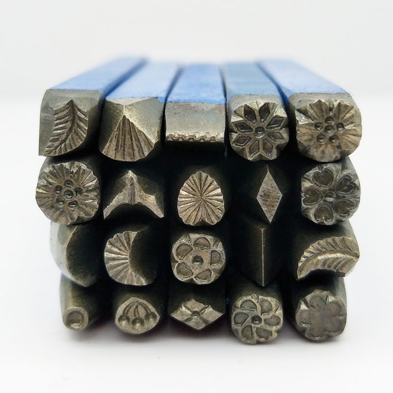 Leatherwork Flowers - DIA 5.5mm 20개 DIY 스탬프 작업용