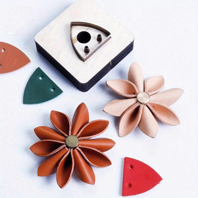Leatherwork Flowers - 가죽 커팅 다이 꽃잎 모양 나무