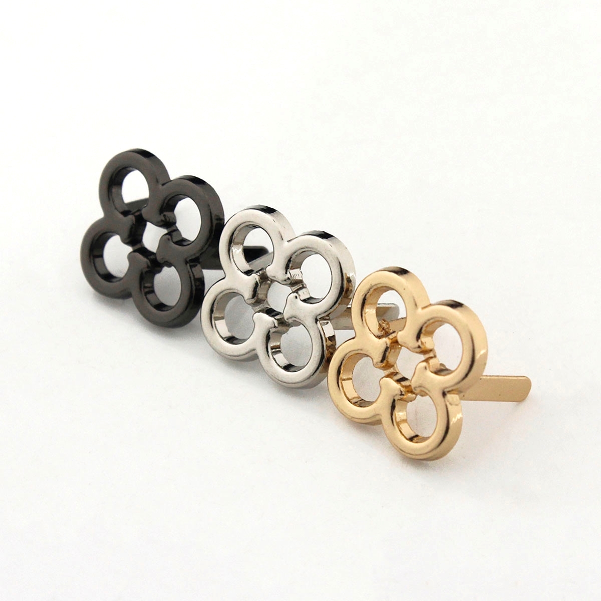 2pcs 금속 꽃 모양 장식 버클 가방 패션 클립 버클 - Leatherwork Flowers 리뷰 및 가격