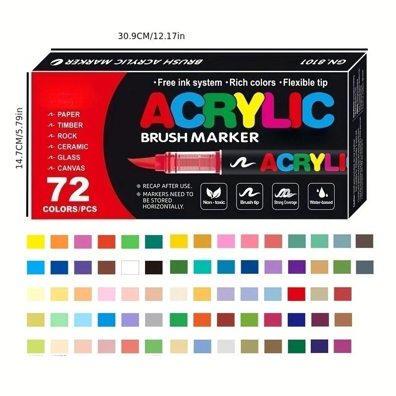 12-120색 아크릴 물감 펜 마커 브러쉬 팁 페인트  - Copic Marker Classic 리뷰 및 가격